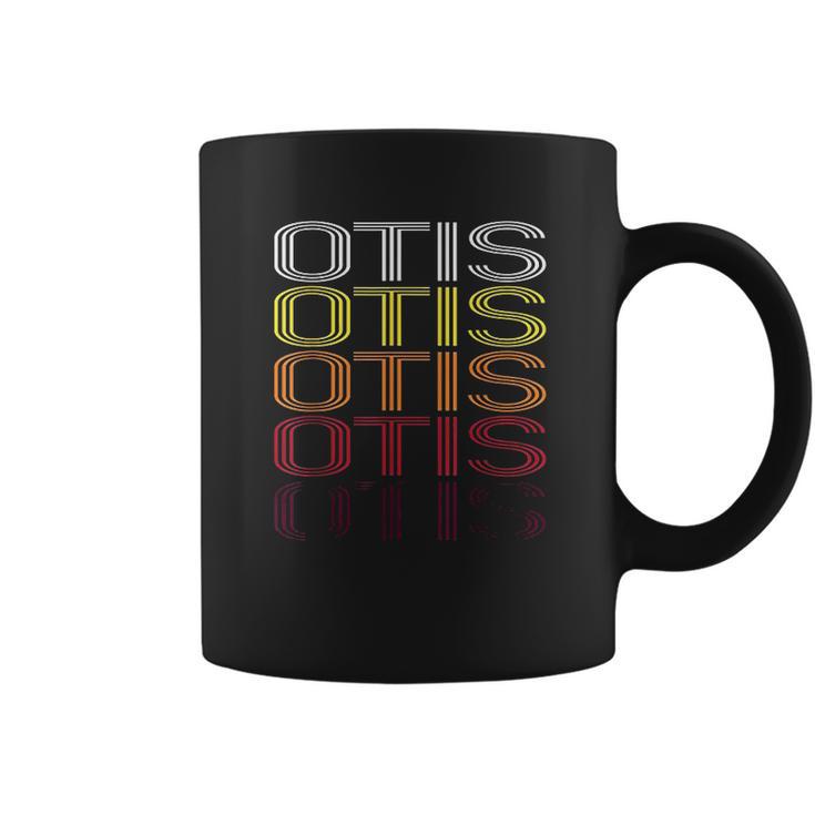 Otis Retro Wordmark Pattern Vintage Style Coffee Mug