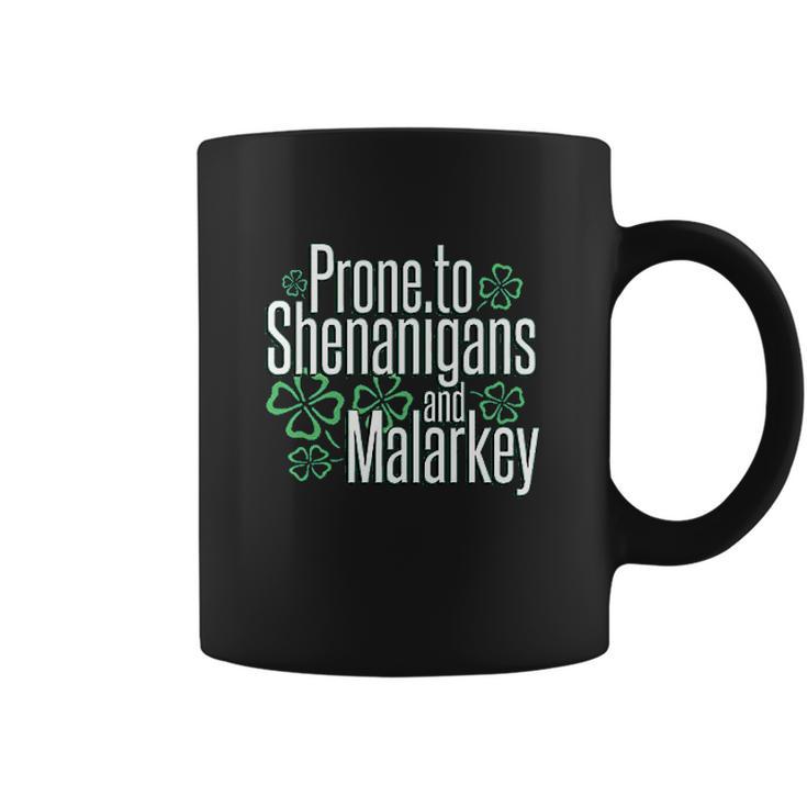 Panoware St Patricks Day Prone To Shenanigans And Malarkey Coffee Mug