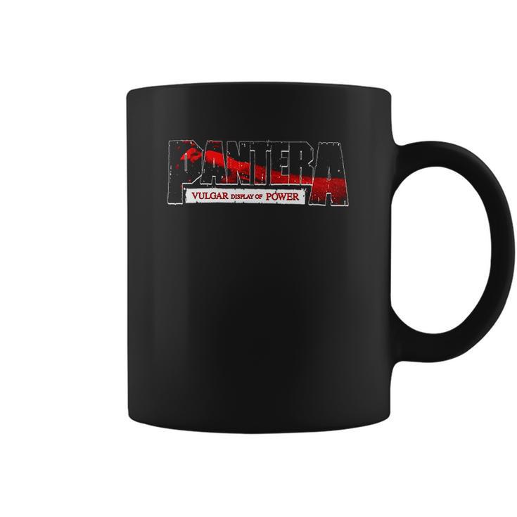 Pantera Official Vulgar Display Of Power Logo Red Coffee Mug