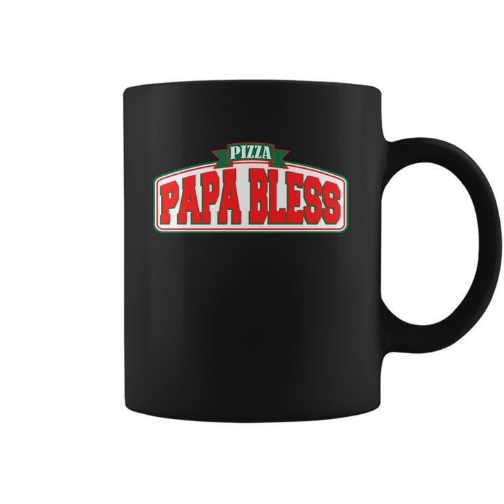 Papa Bless Pizza Funny Meme Prank Logo Coffee Mug