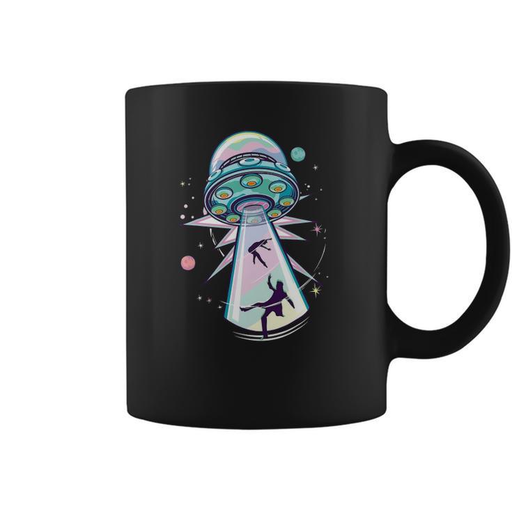 Pastel Goth Alien Abduction Aesthetic Spaceship Nu Goth Coffee Mug