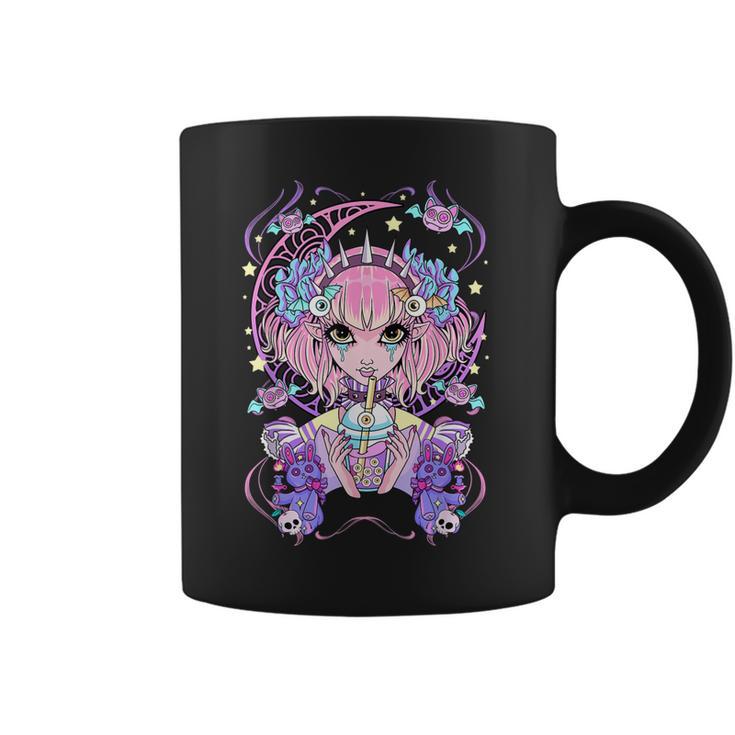 Pastel Goth Anime Girl  Men Women T-Shirt Graphic Print Casual Unisex Tee Coffee Mug