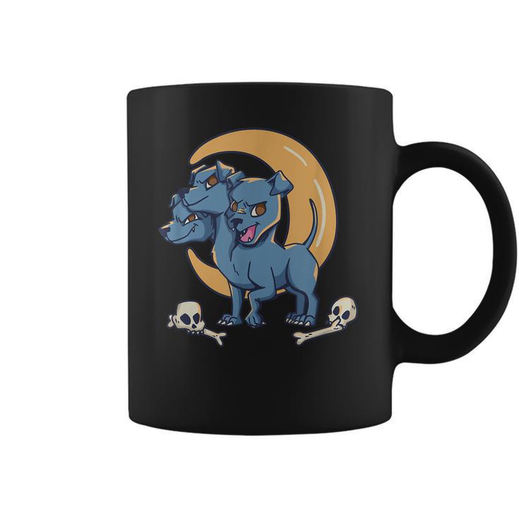 Pastel Goth Cerberus Cute Creepy 3 Headed Dog Pastel Kawaii  Men Women T-Shirt Graphic Print Casual Unisex Tee Coffee Mug