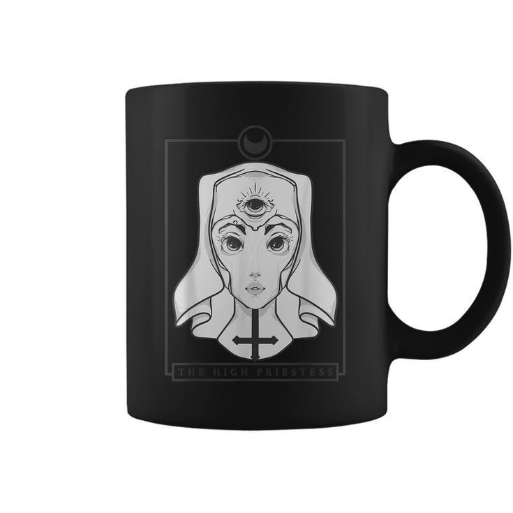 Pastel Goth Tarot | Witch Clothing | Gothic High Priestess Men Women T-Shirt Graphic Print Casual Unisex Tee Coffee Mug