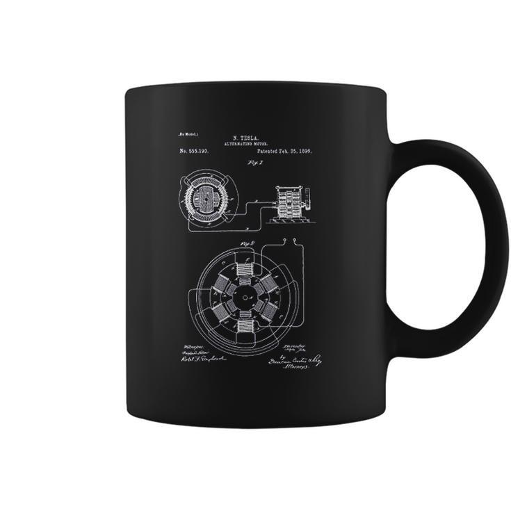 Patent Earth Tesla Alternating Motor  Engineering Student Tesla Inventions Coffee Mug