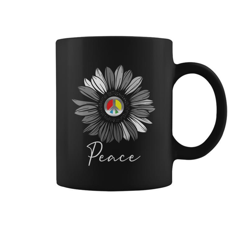 Peace Loving People Gift Graygiftscale With Spot Color Design Great Gift Coffee Mug