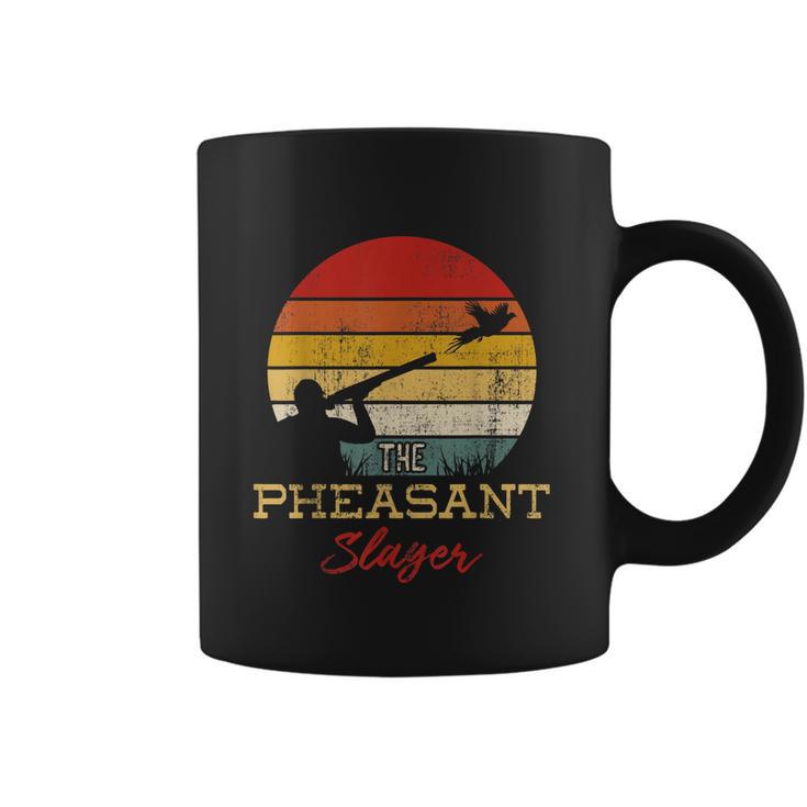 Pheasant Slayer Flying Bird Hunter Shooting Hunting Coffee Mug