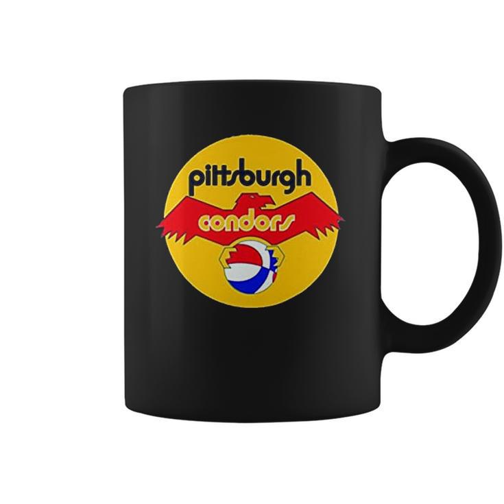 Pittsburgh Condors Aba Retro Basketball Coffee Mug