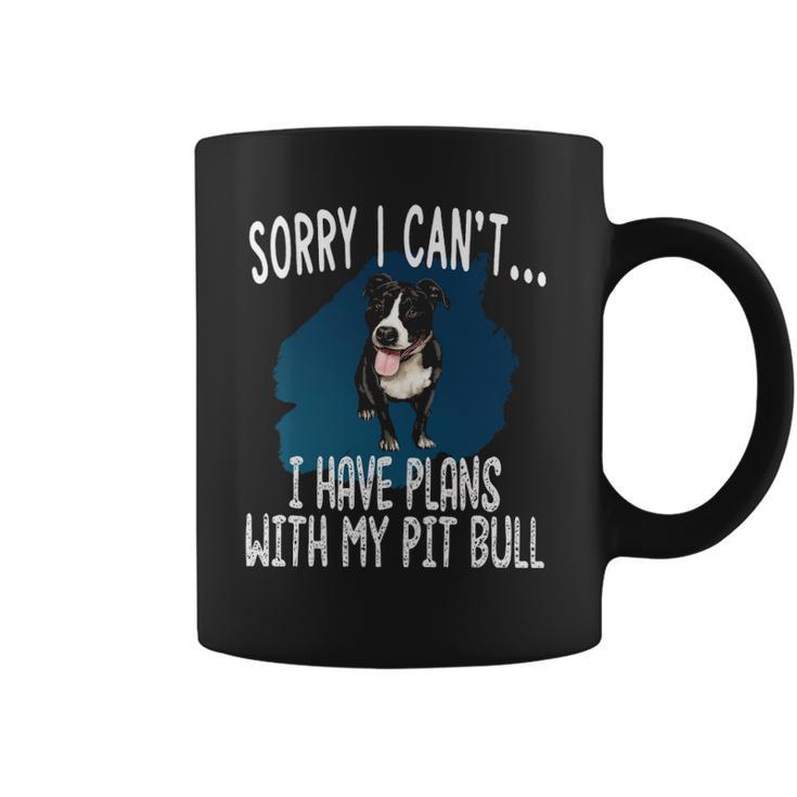 I Have Plans With My Pitt Bull Dog Coffee Mug