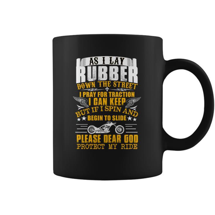 Please Dear God Protect My Ride Biker Coffee Mug