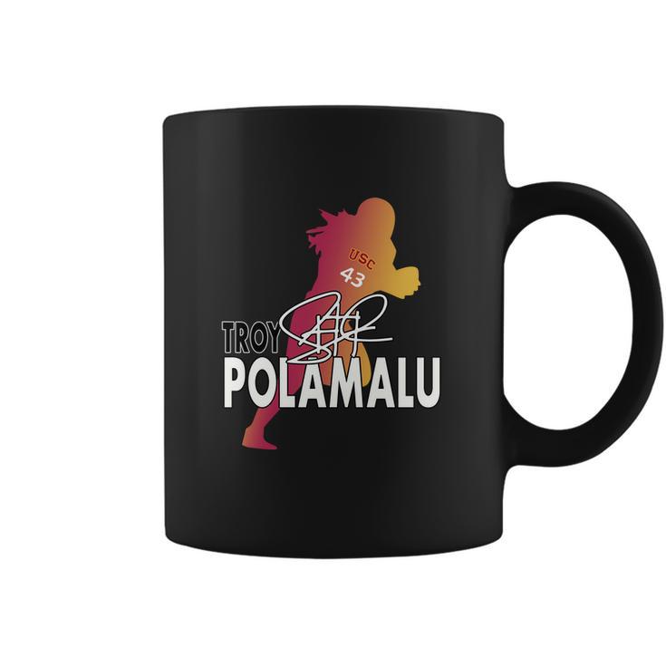 The Polamalu Silhouette Design Coffee Mug