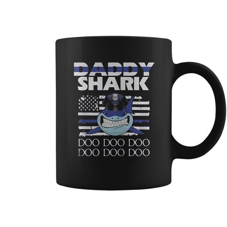 Police Daddy Shark Lovers Best Christmas Gifts For Dad Coffee Mug