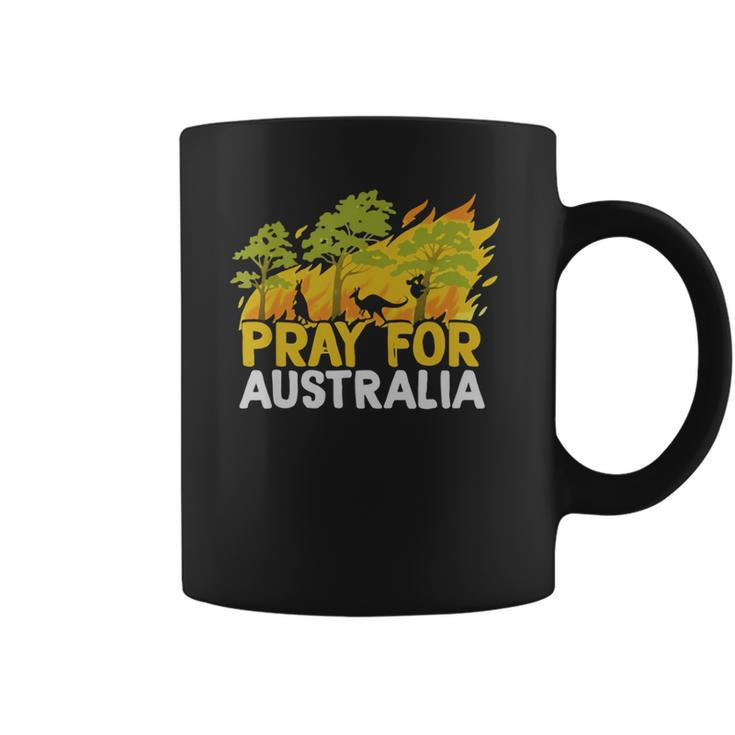 Pray For Australia Australian Bush Fire Koala Kangaroo Shirt Coffee Mug