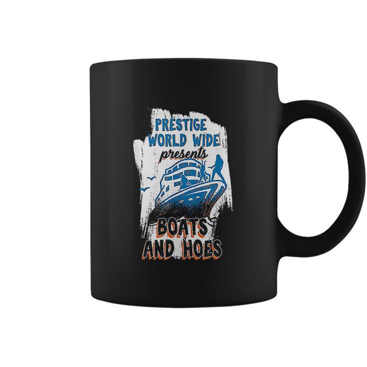 Prestige World Wide Presents Boats And Hoes Boating Nautical Coffee Mug