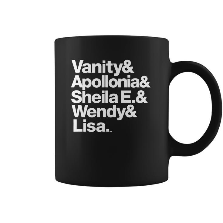 Prince Protégés Apollonia &Ampamp Carmen Electra Helvetica Threads Coffee Mug