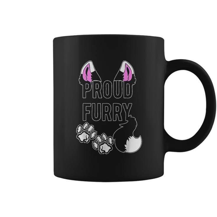 Proud Furry Furries Tail Ears Cosplay Fursona Women Men Coffee Mug