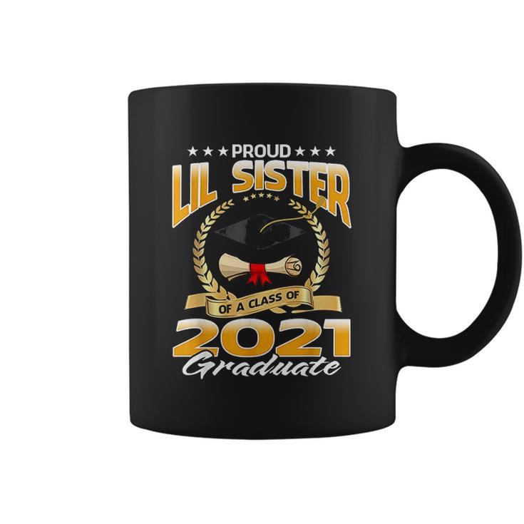 Proud Lil Sister Of A Class Of 2021 Graduate Coffee Mug