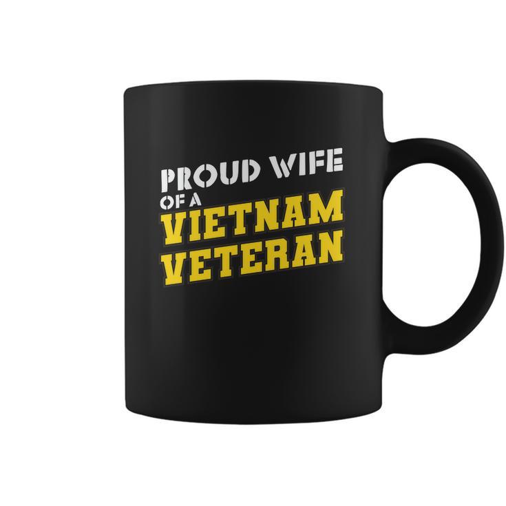 Proud Wife Of A Vietnam Veteran Us Army Veteran Day Graphic Design Printed Casual Daily Basic Coffee Mug