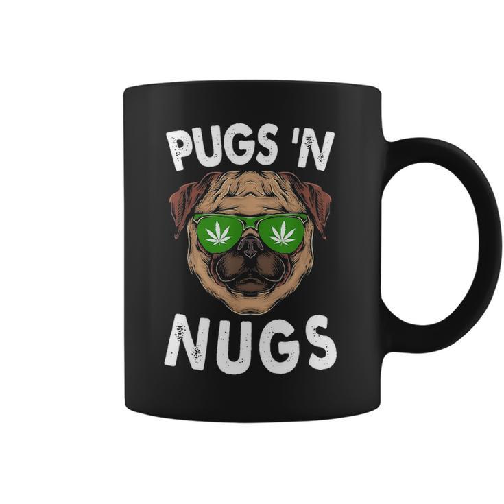 Pugs N Nugs Cute Pug Dog Lover Cannabis Marijuana Gift Coffee Mug