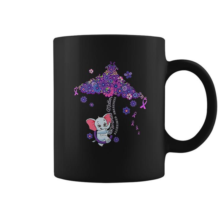 Purple Elephant Alzheimers Awareness Memories Matter Coffee Mug