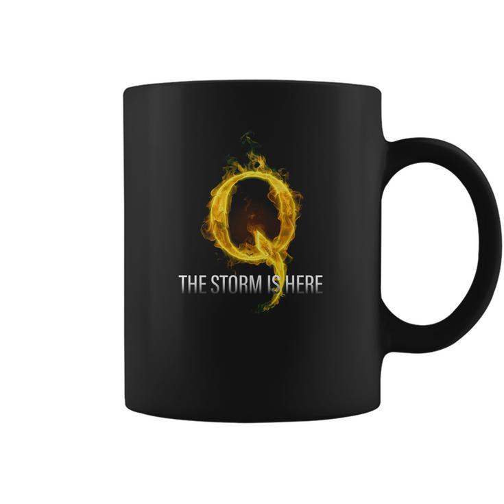 Q Anon T-Shirt The Storm Is Here Coffee Mug