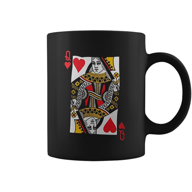 Queen Of Hearts Playing Card Funny Coffee Mug