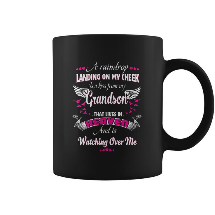 A Raindrop Landing On My Cheek Is A Kiss From My Grandson Coffee Mug