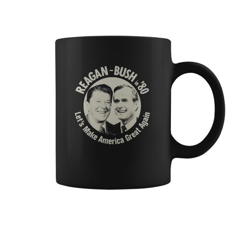 Reagan Bush 80 Campaign Coffee Mug