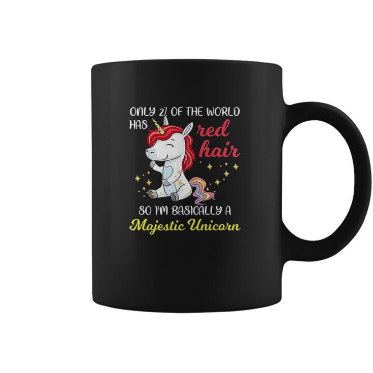 Red Hair Majestic Unicorn Funny Ginger Head Pride Coffee Mug