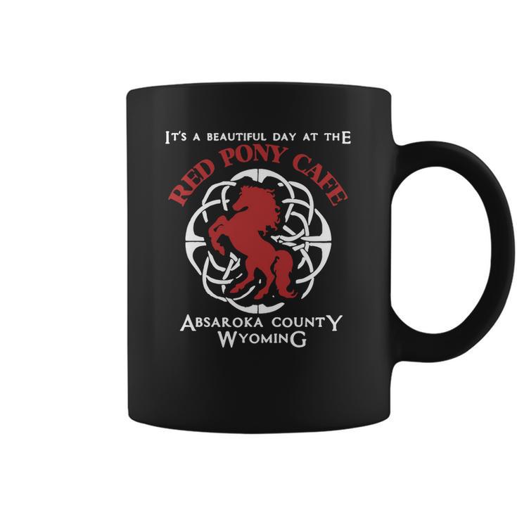 Red Pony Cafe Absaroka County Wyoming T-Shirt Coffee Mug