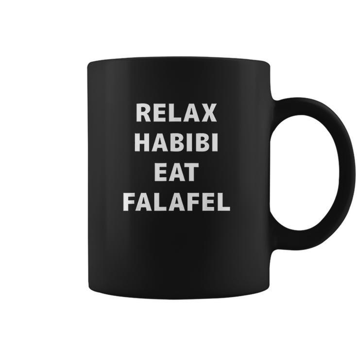 Relax Habibi Eat Falafel  Middle Eastern Food Coffee Mug