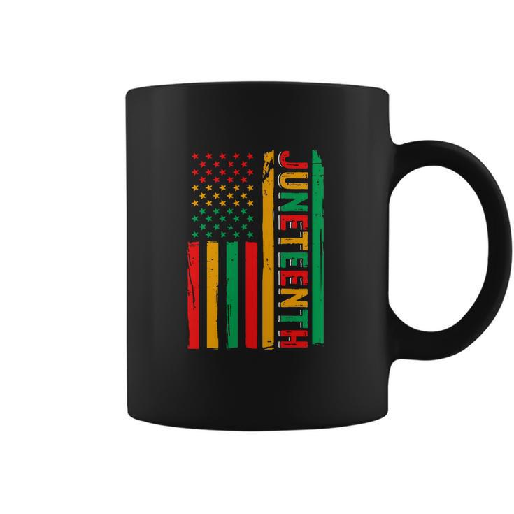 Rero American Flag African American Flag June 19 1865 Graphic Design Printed Casual Daily Basic Coffee Mug