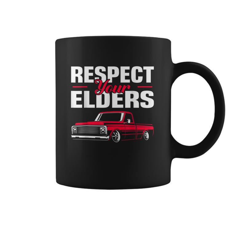 Respect Your Elders Classic Lowrider C10 Vintage Truck Coffee Mug