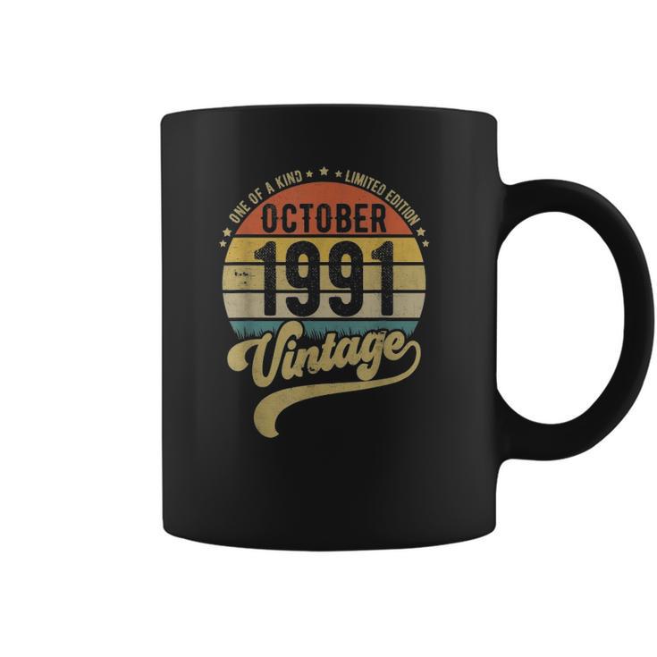 Reto 30Th Birthday 30 Years Old Born In October 1991 Ver2 Coffee Mug