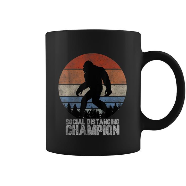 Retro Bigfoot  Bigfoot Social Distancing Champ Coffee Mug