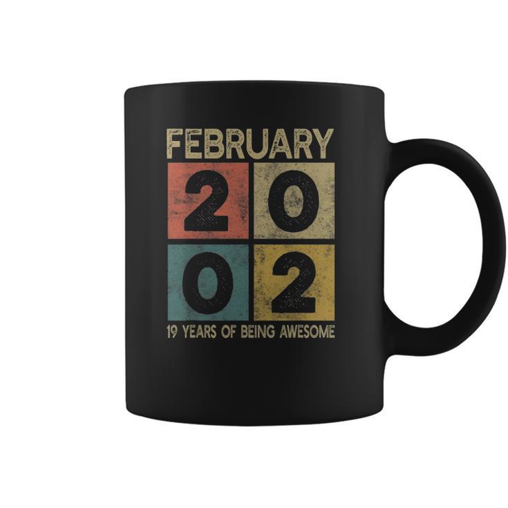 Retro Born In 2002 Limited Edition 19Th Bday 19 Years Old Coffee Mug