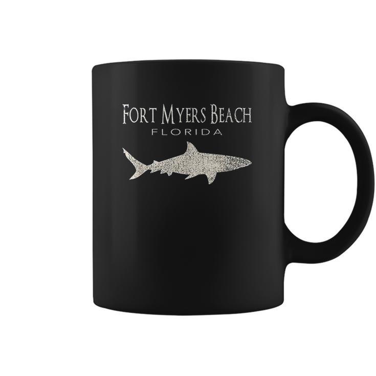 Retro Fort Myers Beach Fl Shark Coffee Mug