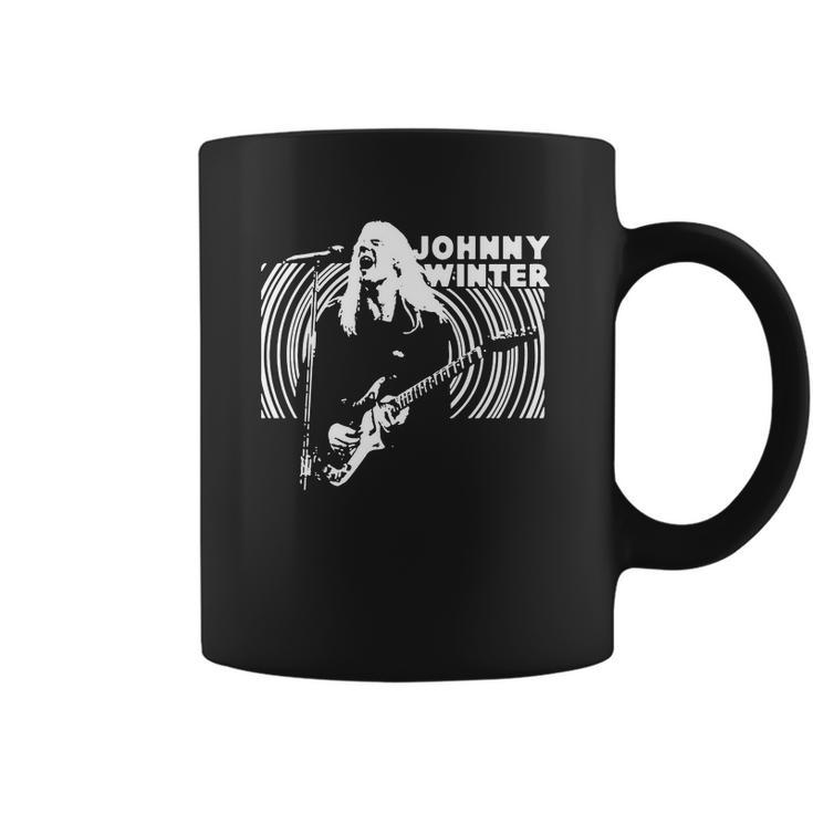 Retro Graphic Johnny Winter Backlit Art Coffee Mug