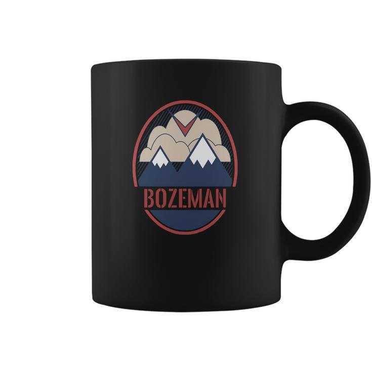 Retro Mountain &Ampamp Bird - Bozeman Montana T-Shirt Coffee Mug