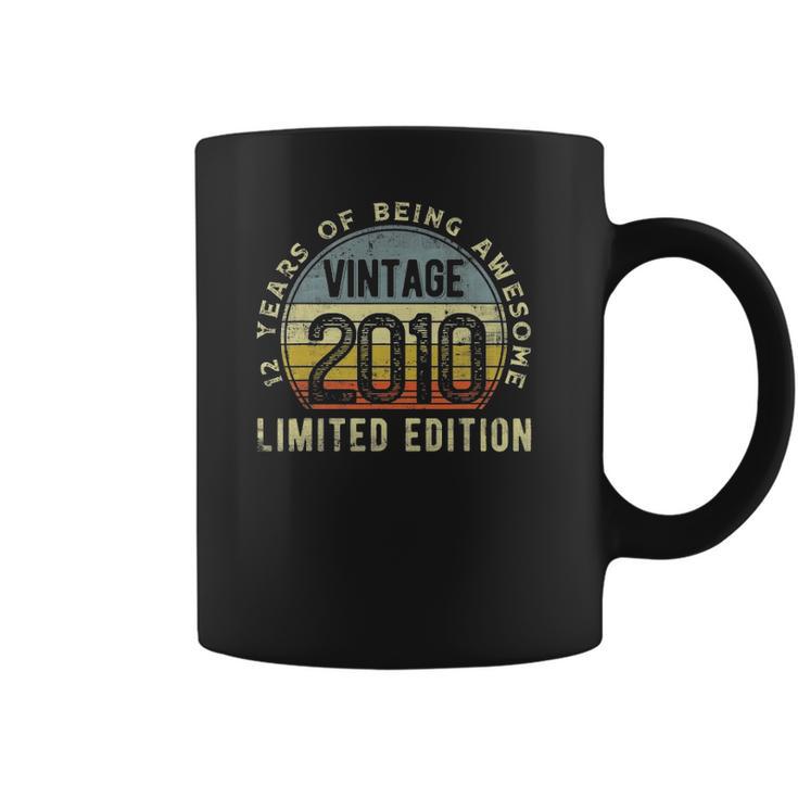 Retro Vintage 2010 12Th Birthday 12 Years Old Being Awesome Coffee Mug