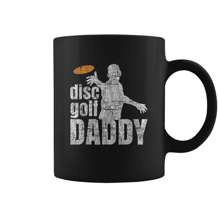 Retro Vintage Daddy Disc Golf Gift For Him Frisbee Frolf Dad Coffee Mug