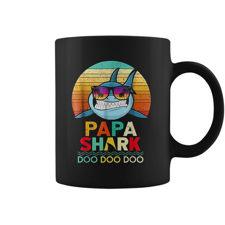 Retro Vintage Papa Shark Doo Doo Doo Coffee Mug