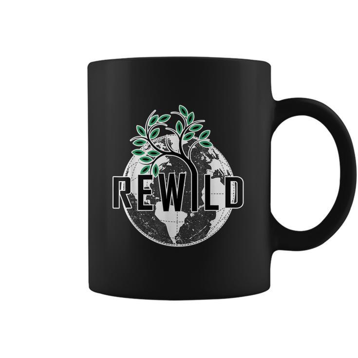 Rewild David Attenborough Save Earth Environmental Gifts Graphic Design Printed Casual Daily Basic Coffee Mug