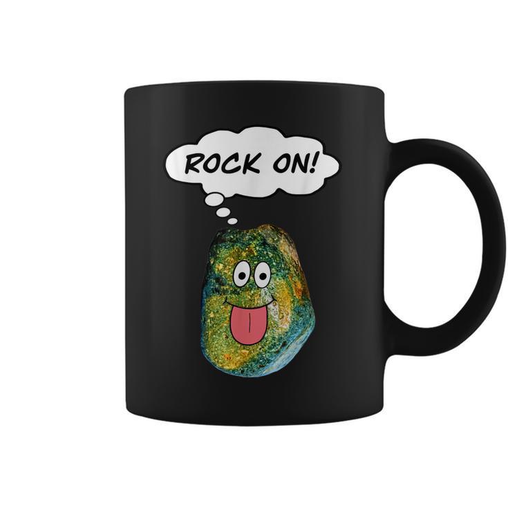 Rock On Funny Rockhound Geology Rockhounding Coffee Mug