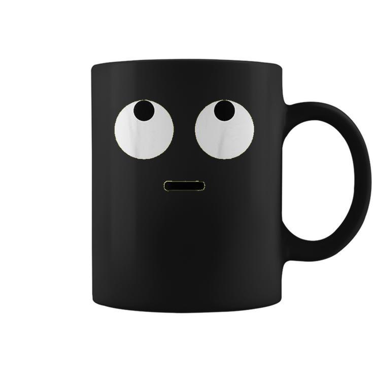 Rolling Eyes Face Eye Roll Emojis Emoticon Halloween Coffee Mug