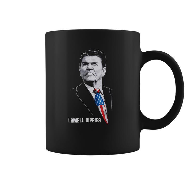 Ronald Reagan I Smell Hippies Shirt Coffee Mug