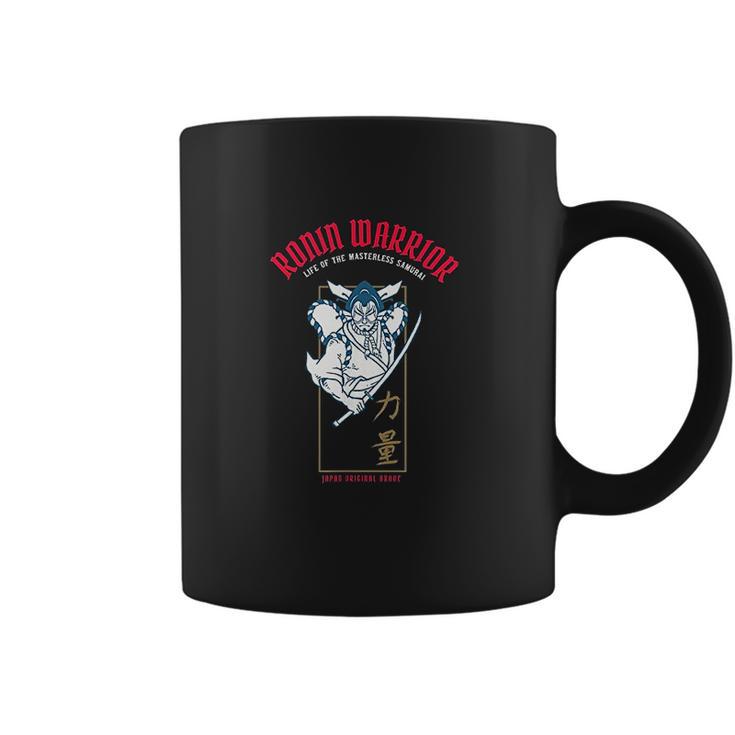 Ronin Warrior Masterless Samurai Kabuki And Kanji Fighter Coffee Mug