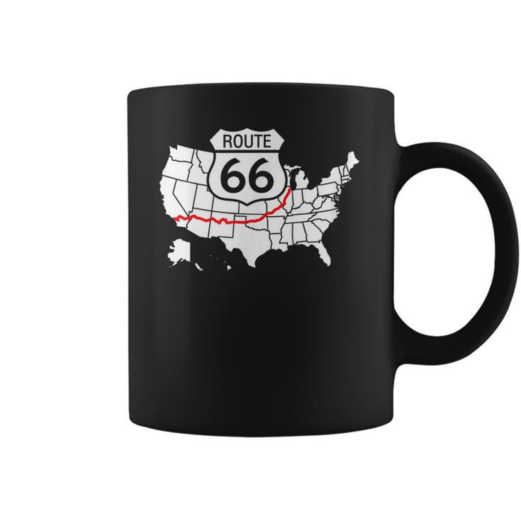 Route 66  V2 Men Women T-Shirt Graphic Print Casual Unisex Tee Coffee Mug