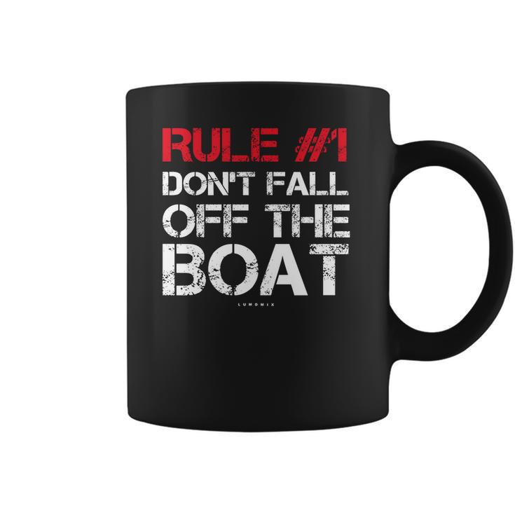 Rule 1 DonFall Off The Boat Shirt - Funny Cruise Shirts Coffee Mug