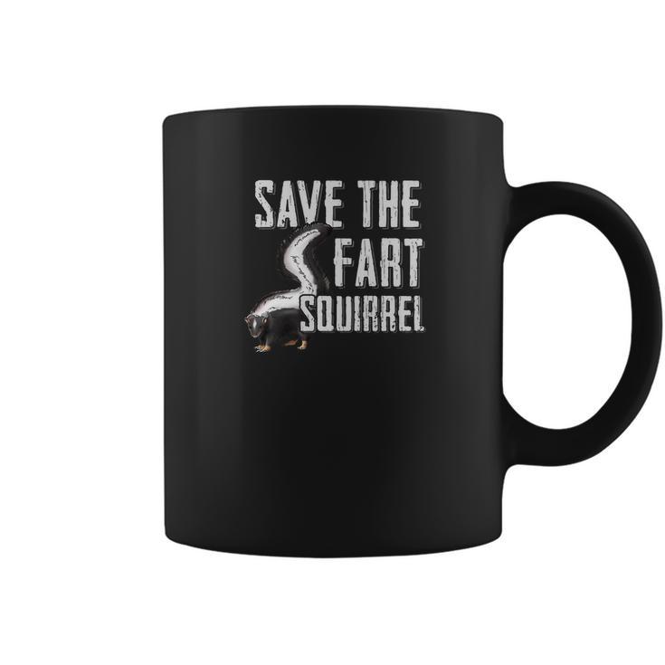 Save The Fart Squirrel Skunk Works Stinky Gift Coffee Mug